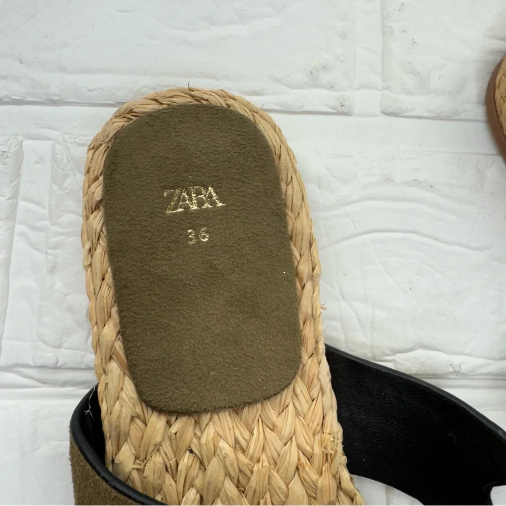 Zara Shoes | Nwt Zara Suede Sandals | Color: Brown/Green |
Size: 36 - Picture 6 of 12